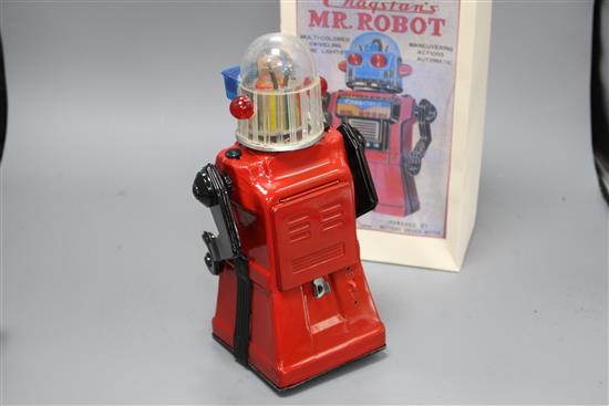 Yonezawa (Japan) for Cragston battery-operated Mr Robot, red colourway (replacement box)